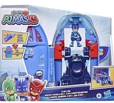 Image of PJ Masks 2-in-1 HQ Playset, Headquarters and Rocket Preschool Toy