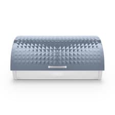 Image of Tower Solitaire Grey Breadbin Large Storage Embossed Diamond Design T826206GRY