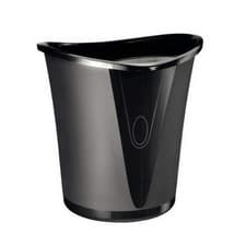 Image of Leitz 18 Litre Waste Bin, Plastic, Allura Range, Black