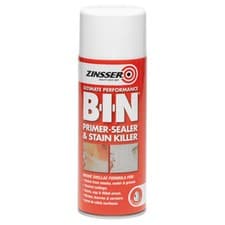 Image of Zinsser ZN7130001E8 B.I.N® Primer & Sealer Stain Killer Aerosol 400ml