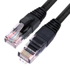 Image of C2G CAT5E 1M SNAGLESS BLACK Ethernet Network High Speed LAN Patch Cable 3FT