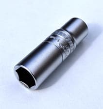 Image of 14mm Draper Expert 3/8" dr. drive 6 pt deep long reach satin finish socket tool