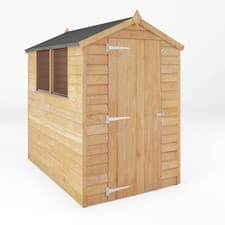Image of 6x4 WOODEN GARDEN SHEDS SINGLE DOOR APEX SHED STORAGE WINDOW 6ft x 4ft WOODSTORE