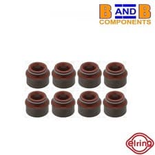 Image of VALVE STEM SEALS x 8 ELRING 701.289 AUDI BMW MERCEDES SEAT SKODA VW A3154