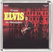 Image of ELVIS PRESLEY FROM ELVIS IN MEMPHIS ALBUM COVER FRIDGE MAGNET