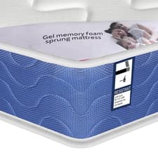 Image of 3FT Single Pine Wood Kids Bunk Bed with Mattress Double Bunk Bed Frame