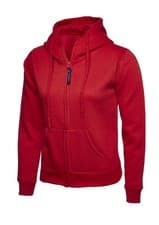 Image of Uneek Ladies Full Zip Hoodie Classic Fit, Pocket Heavyweight Leisure Top XS–3XL