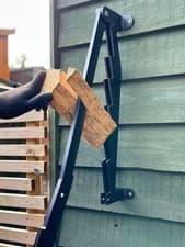 Image of Portable Wall Mounted Firewood Splitter Heavy Duty Manual Kindling Log Splitter