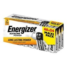 Image of Energizer AA Alkaline Power Batteries 24 Value Pack LR6 MN1500 E91