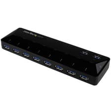 Image of StarTech.com 10-Port USB 3.0 Hub with Charge and Sync Ports - 2 x 1.5A Ports~10-
