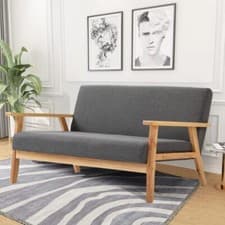 Image of 2/3 Seater Teddy Velvet Sofa with 2 Pillows Modern Couch Love Seat Settee Home