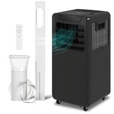 Image of HOMCOM 10000 BTU Mobile Portable Air Conditioner Room Ac Unit w/ RC, Black