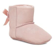 Image of NIB Ugg Jesse Bow II Pink Cloud Shimmer Boot XS 0-6M Size 0/1