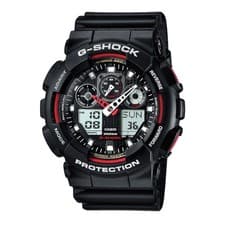 Image of Casio Watch GA-100-1A4ER Mens G Shock World Time Ana-Digital RRP £110.00