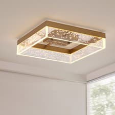 Image of Square LED Ceiling Light Flush Mount Fixture Modern Lamp for Kitchen Dining Room