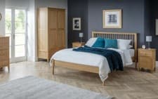 Image of Solid Oak 4Ft 6″ Double Bed  COMO