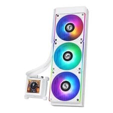 Image of Lian Li HydroShift LCD 360R All-in-One ARGB CPU Liquid Cooler White Radiator