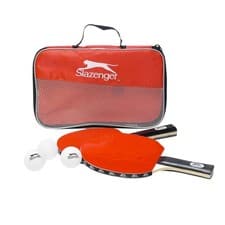 Image of SLAZENGER Table Tennis Set With 2 Bats, 3 Balls and a Zippered Pouch