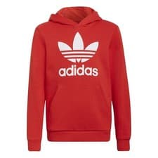 Image of adidas Originals Trefoil Hoodie Age 9-10 EU 140 Red RRP £45 Brand New HD2020