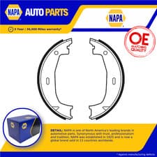 Image of Handbrake Shoes Set fits BMW 325 E46, E90, E92 2.5 3.0 00 to 13 Parking NAPA New
