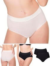 Image of Sloggi Maxi Briefs Double Comfort Brief 2 Pack Lightweight Lingerie