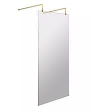 Image of Balterley 8mm Glass Wetroom Screen with Arms & Feet - Choice of Colour and Size