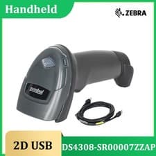 Image of Zebra DS4308-SR00007ZZAP Barcode Scanner Handheld Wired 1D 2D Bar Code Reader