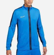 Image of Nike Track Jacket Dri Fit Mens Full Zip Academy 23 Royal Blue DR1681 Genuine