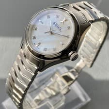 Image of Ladies Genuine Ebel Wave Diamonds MOP Swiss Designer Watch 1216193