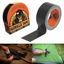 Image of Gorilla Glue Black Tape 32M X 48 MM Roll Strong Duct Gaffer Tape