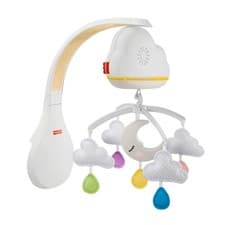 Image of Fisher-Price Sound Machine Calming Clouds Mobile & 1 Count (Pack of 1), White