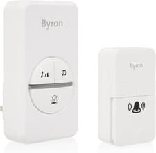 Image of Byron Wireless Doorbell Set 16 melodies - Up to 100m DBY-23442BS