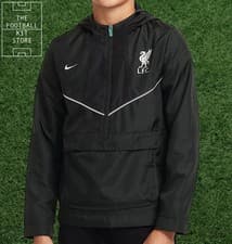 Image of Liverpool Anorak Youth - Nike Training 1/2 Zip Jacket Kids - Black Friday Sale