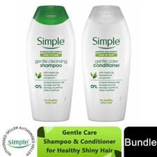 Image of Simple Kind to Hair Gentle Cleansing Shampoo & Care Conditioner Duo, 400ml
