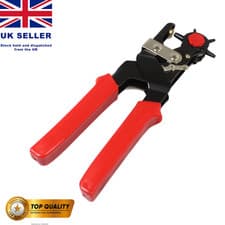 Image of Revolving Heavyduty Leather Hole Punch Plier Puncher for Belts Cut Eyelet 6Sizes