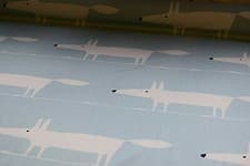 Image of Scion Mr Fox Sky Blue 120874 - Curtain, Cushion, Blind, Craft Fabric