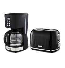 Image of GEEPAS 1.5L Filter Coffee Machine & 2 Slice Toaster Combo Set Drip Coffee Maker
