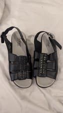 Image of HOTTER Comfort Concept Navy Candice Sandals Size 4 EXF EUR 37