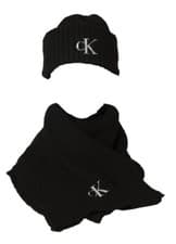 Image of Scarf and hat for women CK CALVIN KLEIN JEANS warm and soft gift box article ZW0