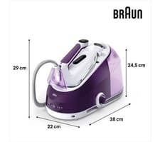 Image of BRAUN CareStyle 5 IS5247VI Steam Generator Iron - White & Violet