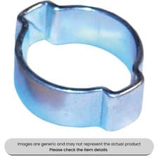 Image of Zinc Plated O Clips 2-Ear 5/8" 15-18mm Pack Qty 50