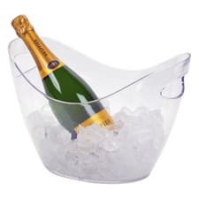 Image of Oval Ice Bucket for Champagne Beer Wine Drinks Cooler Ice Bucket Cube Bowl