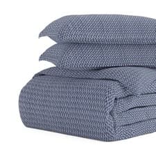 Image of iEnjoy Home Hotel Collection Premium Ultra Soft Blue Diamond Pattern 3 Piece ...