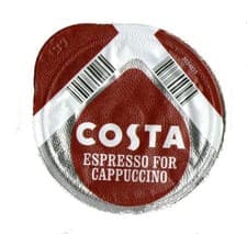 Image of Tassimo 32 x Costa Cappuccino Coffee Espresso Pods ONLY NO MILK PODS