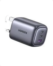 Image of UGREEN 65W Nexode USB C GaN Fast Charger Plug Foldable 3-Port MacBook Pro/Air