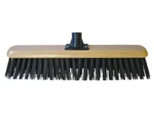 Image of Faithfull Black PVC Platform Broom Head 450mm 18in Threaded Socket FAIBRPVC18R