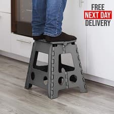 Image of Large 150KG Folding Step Stool Multi Purpose Foldable Heavy Duty Home Kitchen UK