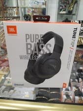 Image of JBL TUNE 710BT PURE BASS WIRELESS BLUETOOTH OVER EAR HEADPHONES - 50H BLACK NEW.