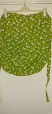Image of Ladies waist apron / half apron with pocket and frill. Length 21"