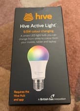 Image of GENUINE HIVE ACTIVE LIGHT E27 EDISON SCREW COLOUR CHANGING SMART BULB SCREW IN